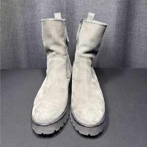 Paul Green Newbury Suede Boots in Iron